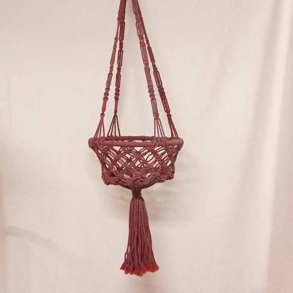 no brand Other - Macrame plant holder, pink/blue